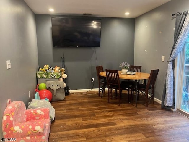 4 Star Lake Rd Unit D, Bloomingdale Boro, NJ 07403 - dining room featuring wood finished floors, healthy amount of natural light, and recessed lighting