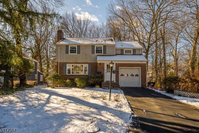 view of property featuring a garage