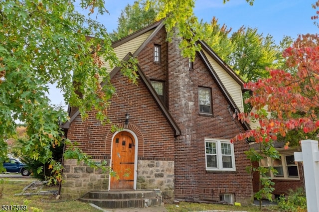 view of tudor house