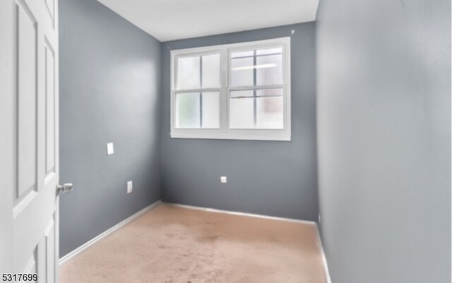 unfurnished room featuring carpet flooring