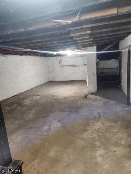 view of basement