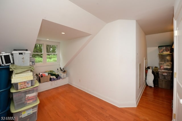 bonus room featuring hardwood / wood-style flooring