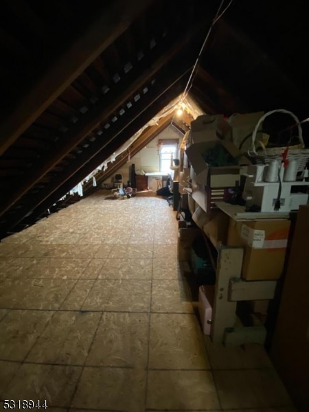 view of attic