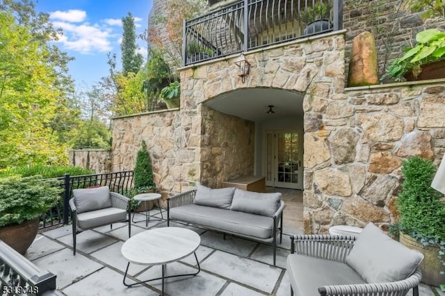 80 Claremont Rd Unit 802, Bernardsville Boro, NJ 07924 - view of patio / terrace with outdoor lounge area