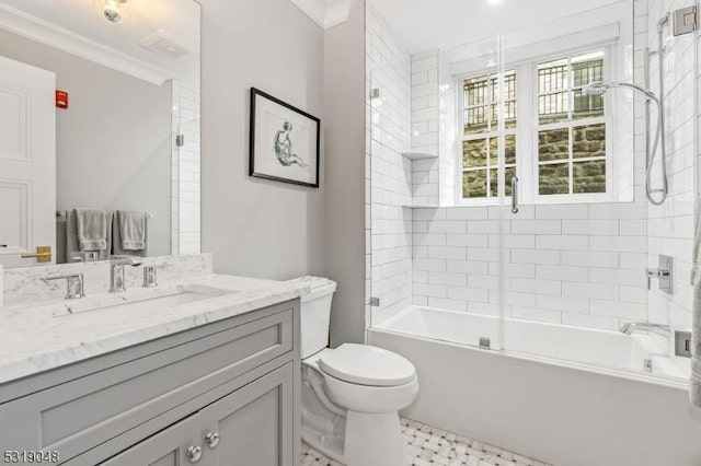 80 Claremont Rd Unit 802, Bernardsville Boro, NJ 07924 - full bath featuring toilet, vanity, and shower / tub combination