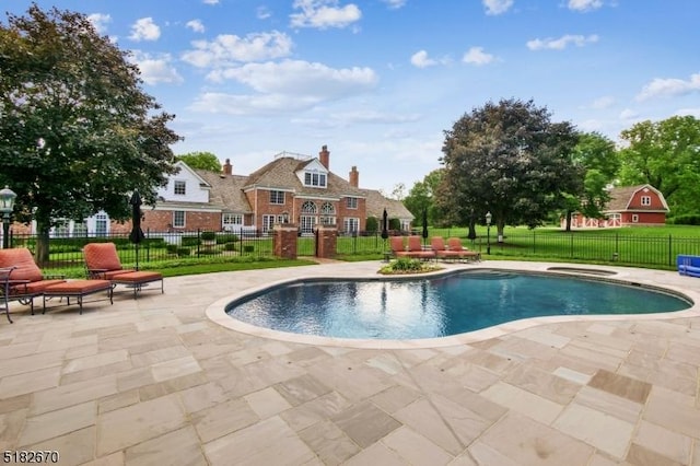 3 Winston Farm Ln, Mendham Twp, NJ 07931 - view of pool with a patio and an outdoor hangout area