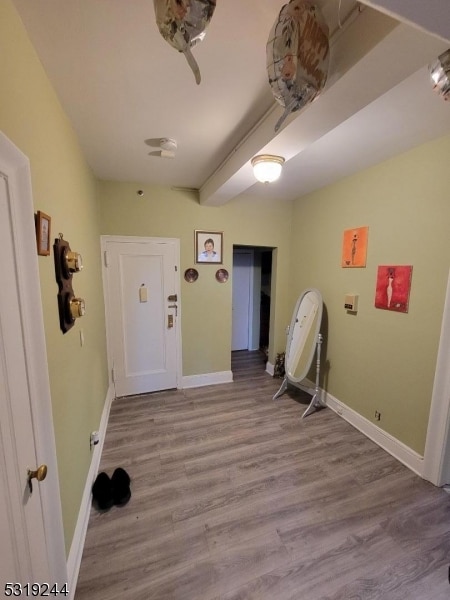 washroom featuring light wood-type flooring