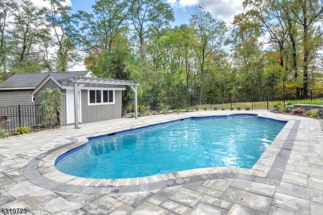 view of pool with a patio