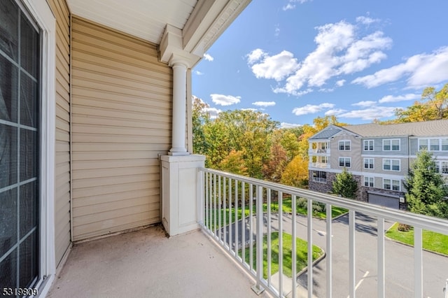 view of balcony