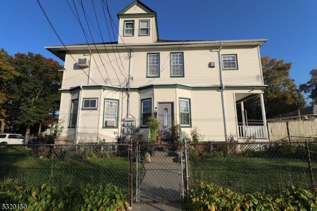 view of front of property with a porch