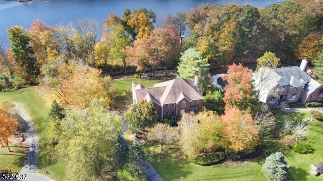 20 Crestview Ln, Sparta Twp, NJ 07871 - view from above of property with a nearby body of water