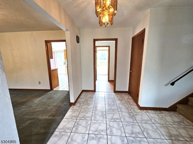 view of carpeted entryway