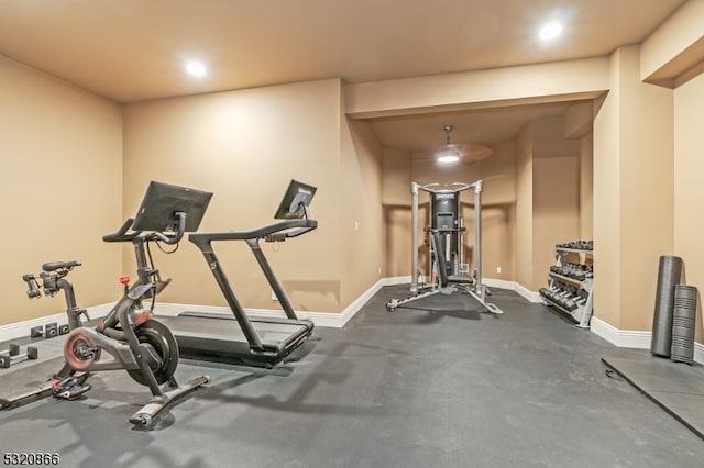 view of exercise room