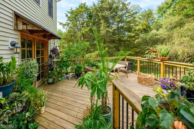 view of wooden terrace