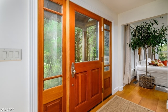 interior space featuring hardwood / wood-style flooring