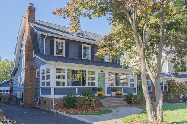 view of front of home