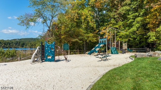 view of jungle gym