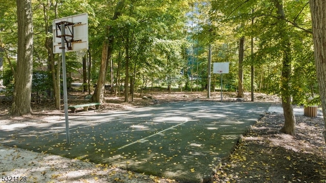 view of sport court