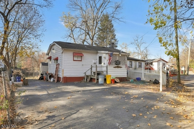 view of front of home