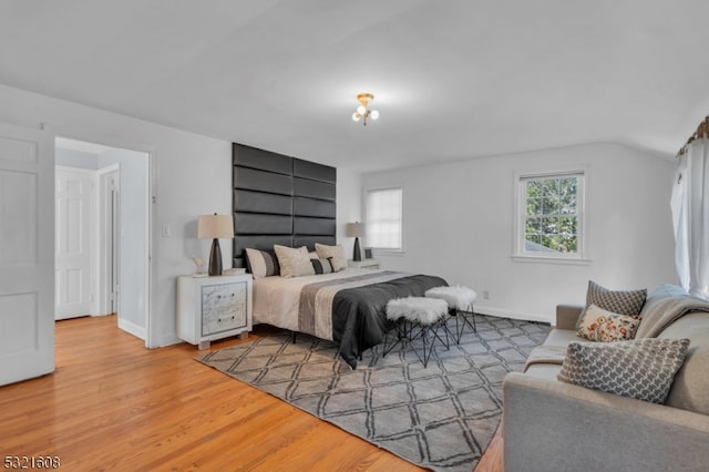 bedroom featuring hardwood / wood-style floors