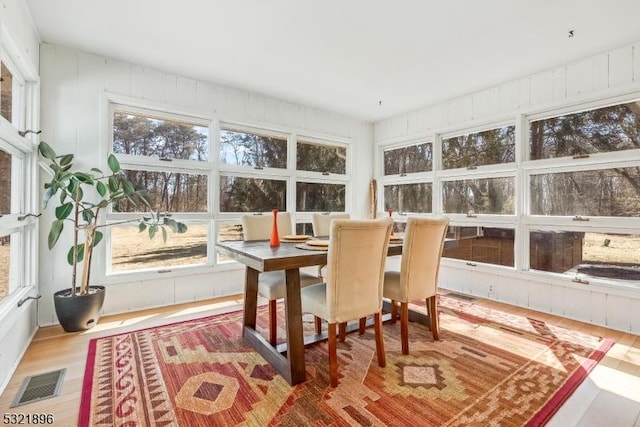 sunroom with visible vents