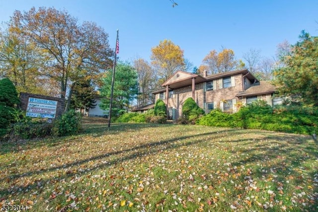 74 S Powder Mill Rd, Parsippany-Troy Hills Twp, NJ 07950 - view of front of property with a front lawn