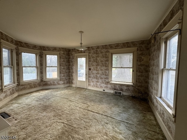 interior space with carpet floors