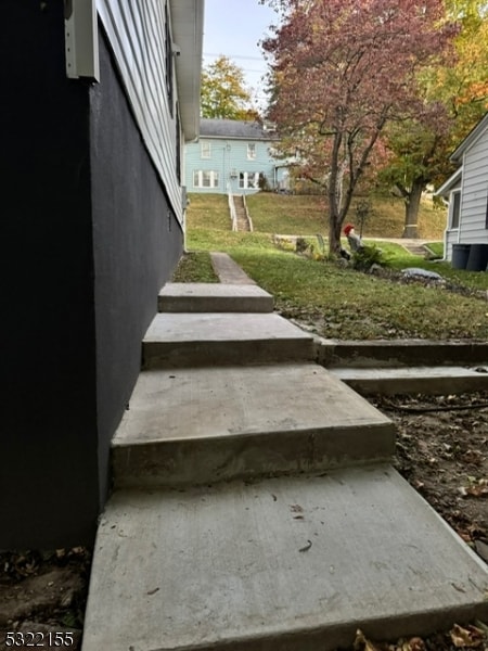 view of stairway