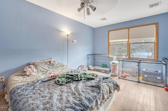 110 Central, Rochelle Park Twp, NJ 07662 - bedroom featuring wood finished floors and ceiling fan