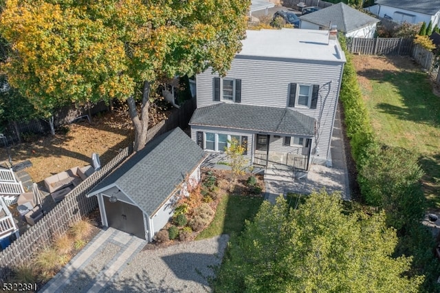 birds eye view of property