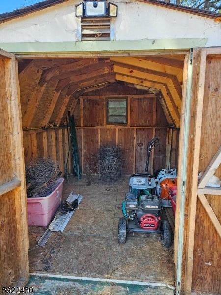 view of storage room