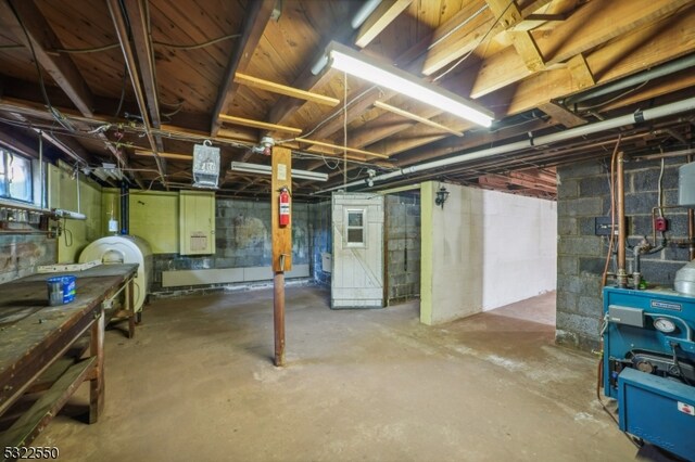 view of basement