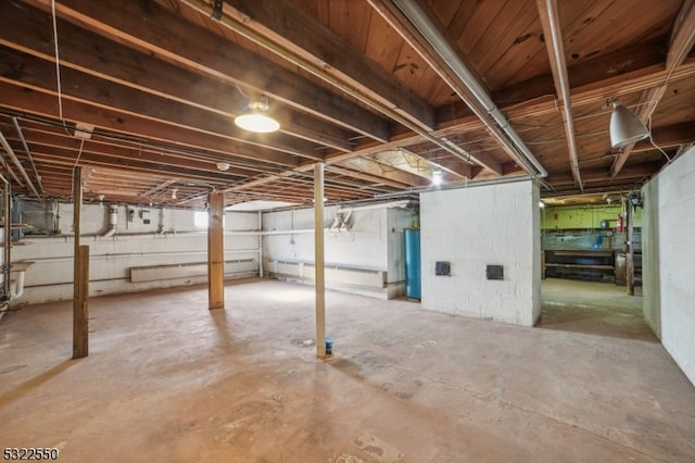 view of basement