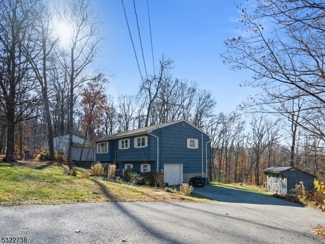 bi-level home with a garage