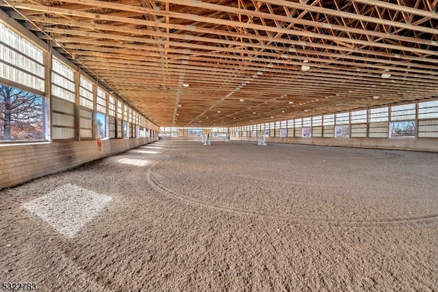 view of horse barn