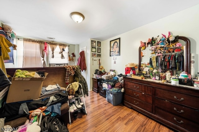 miscellaneous room featuring light hardwood / wood-style floors