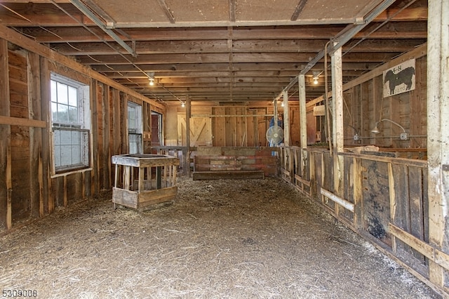 view of horse barn