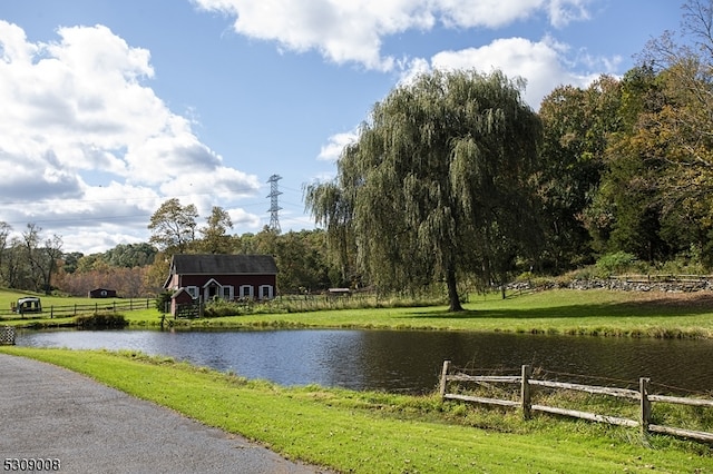 property view of water