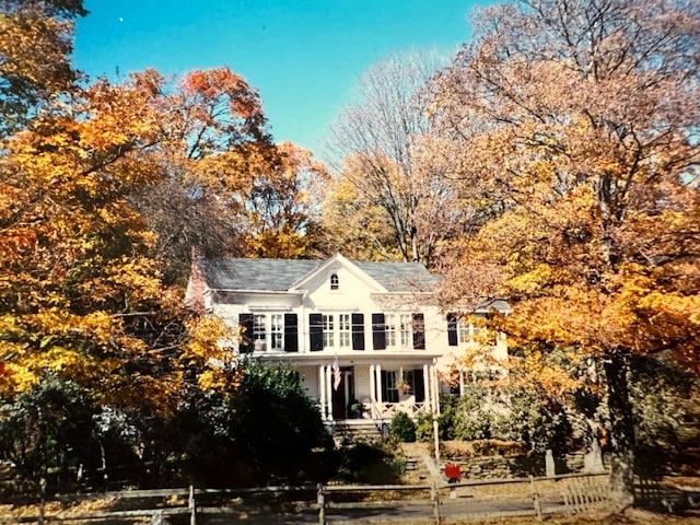 exterior space with a porch