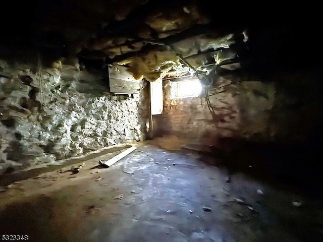 view of basement