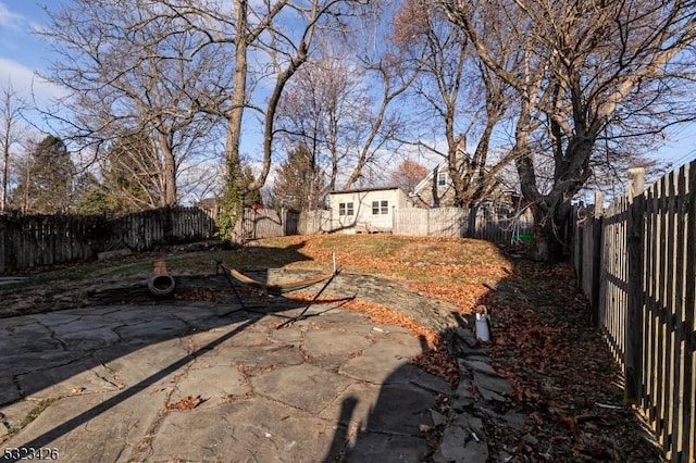 view of yard featuring a patio