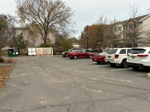 view of parking / parking lot