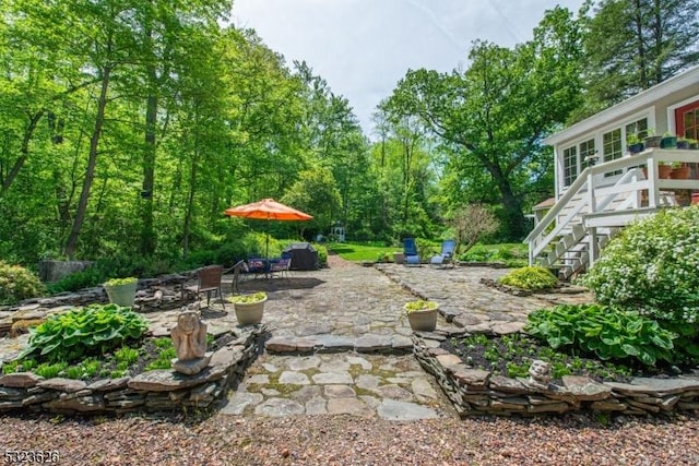 152 Fairmount Rd, Washington Twp, NJ 07853 - view of yard with stairs and a patio