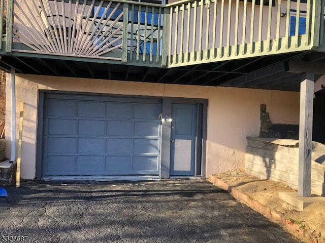 entrance to property with a garage