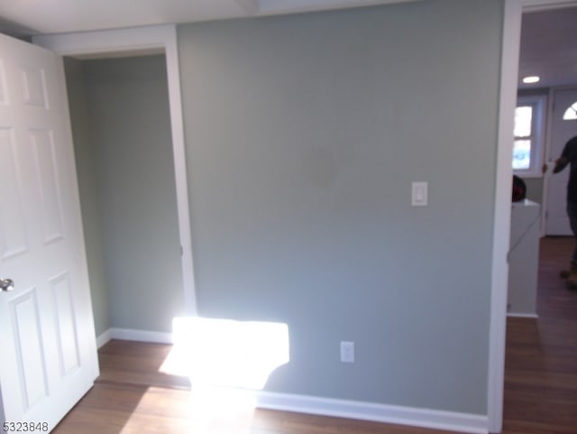 interior space featuring hardwood / wood-style floors