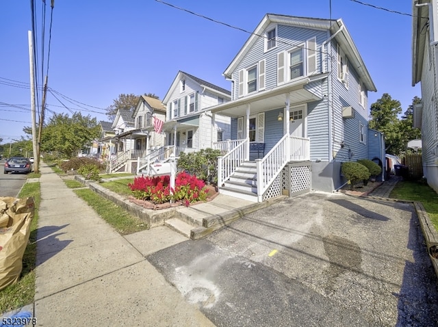 view of front of home with a porch