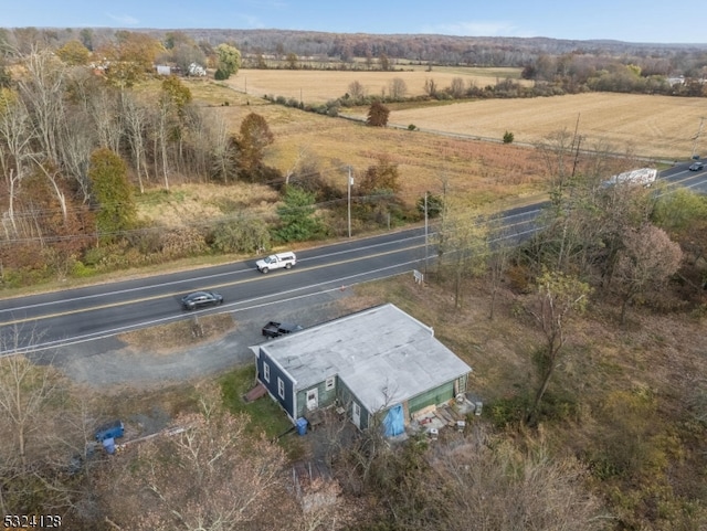 bird's eye view featuring a rural view