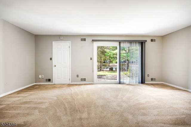 view of carpeted empty room