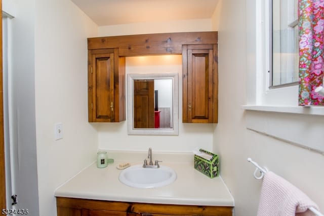 bathroom featuring vanity