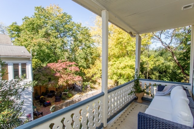 view of balcony